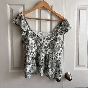 Hollister xl floral cropped top